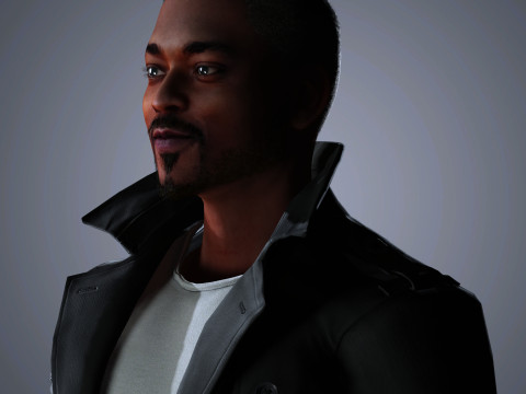 Anthony Mackie Character 3D Model