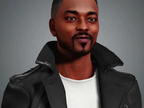 Anthony Mackie Character 3D Model