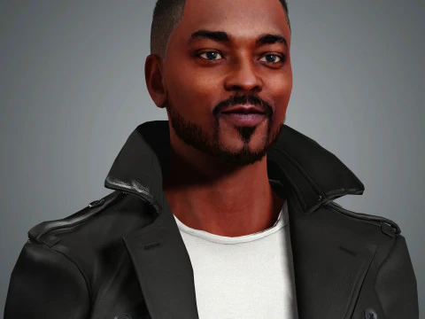 Anthony Mackie Character 3D Model