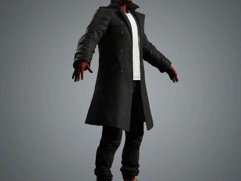 Anthony Mackie Character 3D Model