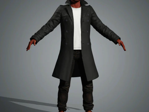Anthony Mackie Character 3D Model