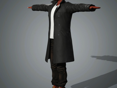 Anthony Mackie Character 3D Model
