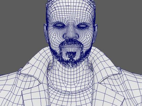 Anthony Mackie Character 3D Model