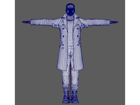 Anthony Mackie Character 3D Model