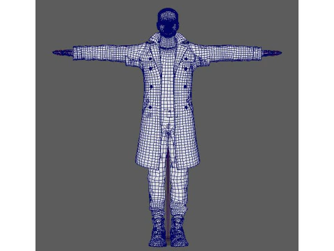Anthony Mackie Character 3D Model