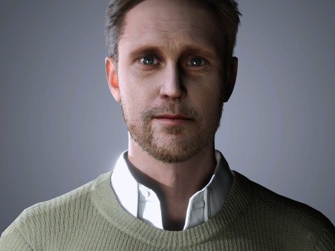 Alexander Skarsgard Character 3D-Modell