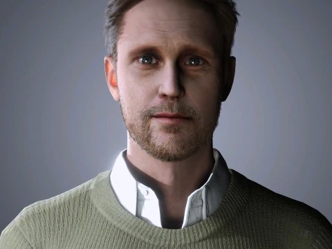 Alexander Skarsgard Character 3D Model