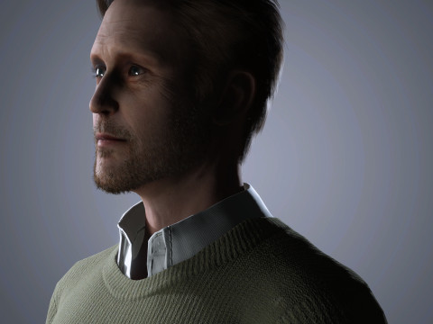 Alexander Skarsgard Character 3D-Modell
