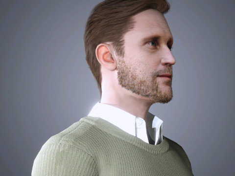 Alexander Skarsgard Character 3D-Modell