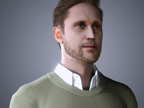 Alexander Skarsgard Character 3D-Modell