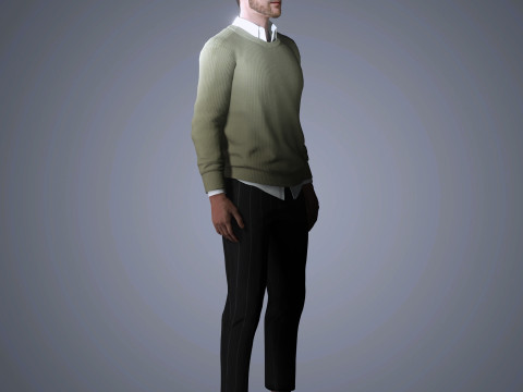 Alexander Skarsgard Character 3D-Modell
