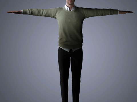 Alexander Skarsgard Character 3D-Modell