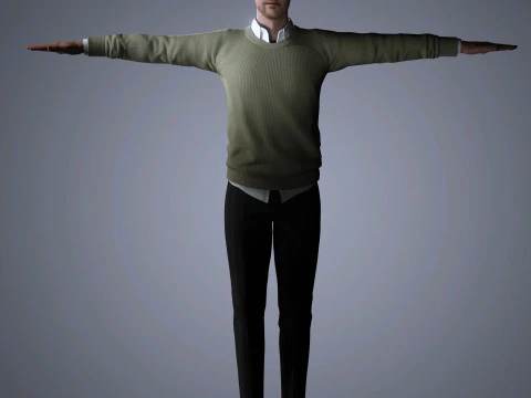 Alexander Skarsgard Character 3D Model