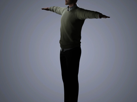 Alexander Skarsgard Character 3D-Modell