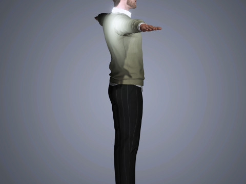 Alexander Skarsgard Character 3D-Modell