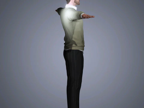 Alexander Skarsgard Character 3D Model