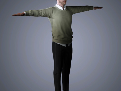 Alexander Skarsgard Character 3D-Modell
