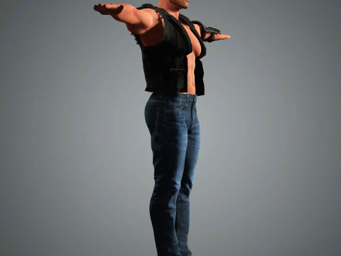 Dave Bautista Character 3D Model