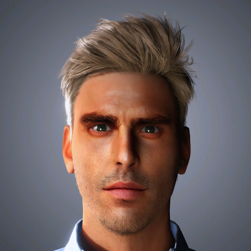 Jon Kortajarena Character 3D Model .c4d .max .obj .3ds .fbx .stl .blend