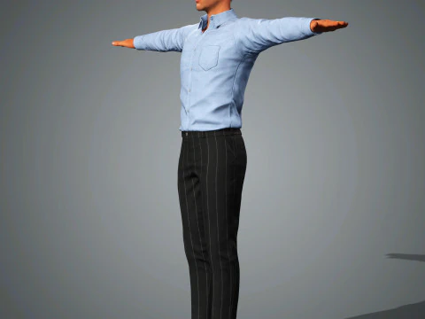Jon Kortajarena Character 3D Model