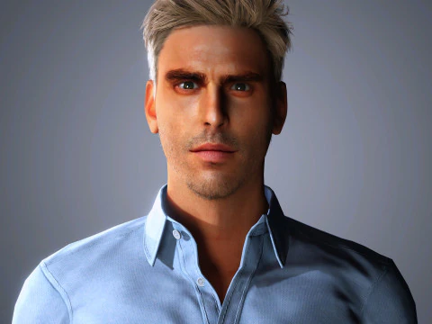 Jon Kortajarena Character 3D Model