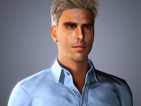 Jon Kortajarena Character 3D Model