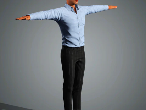 Jon Kortajarena Character 3D Model
