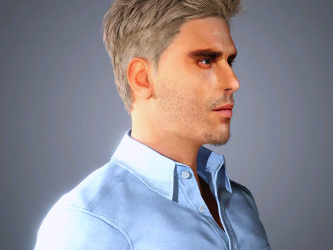 Jon Kortajarena Character 3D Model