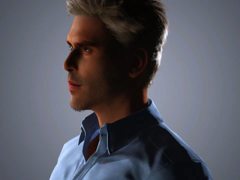 Jon Kortajarena Character 3D Model