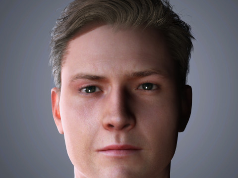 Taron Egerton Character 3Dモデル