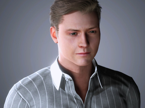 Taron Egerton Character 3D 모델