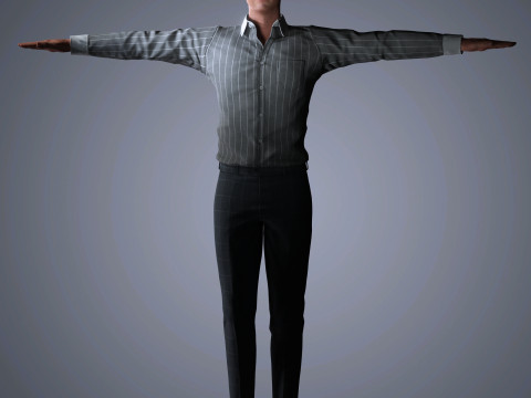 Taron Egerton Character 3D 모델