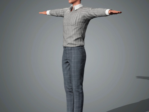Taron Egerton Character 3D 모델