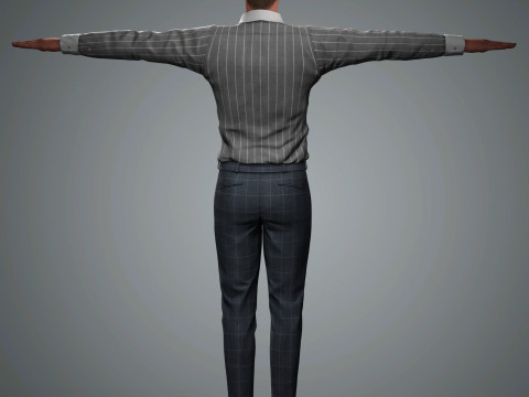 Taron Egerton Character 3D 모델