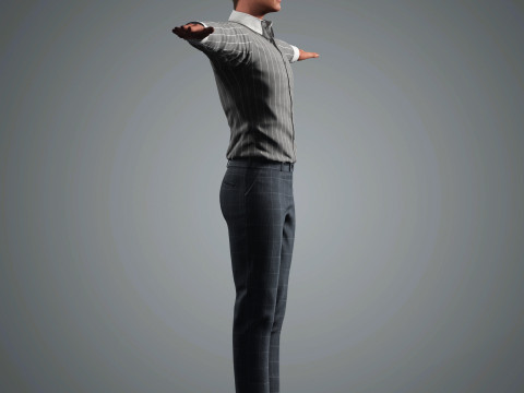 Taron Egerton Character 3D 모델