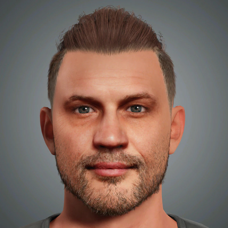 Tom Hardy Character 3D Model .c4d .max .obj .3ds .fbx .stl .blend 