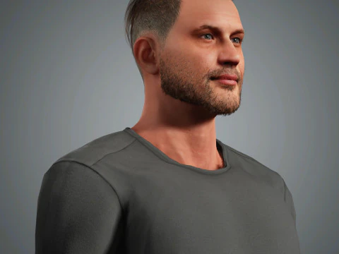 Tom Hardy Character 3D Model