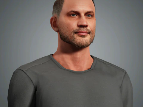 Tom Hardy Character 3D Model