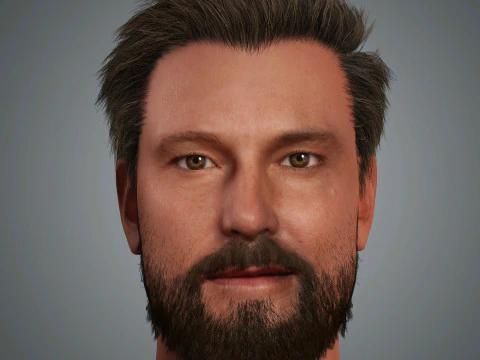 Personaggio di Ben Affleck Modello 3D