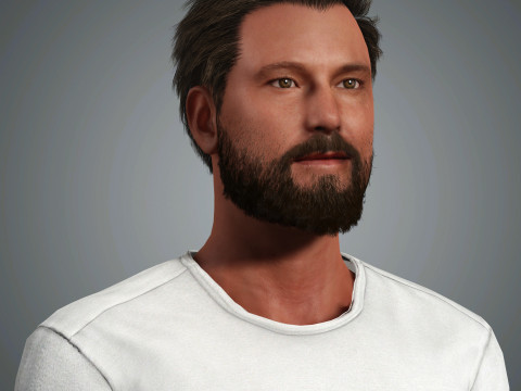 Ben Affleck Character Model 3D