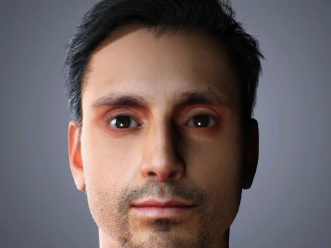 Riz Ahmed Charakter 3D Modell