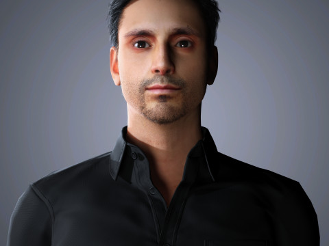 Riz Ahmed Character 3Dモデル