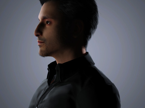 Riz Ahmed Character 3Dモデル
