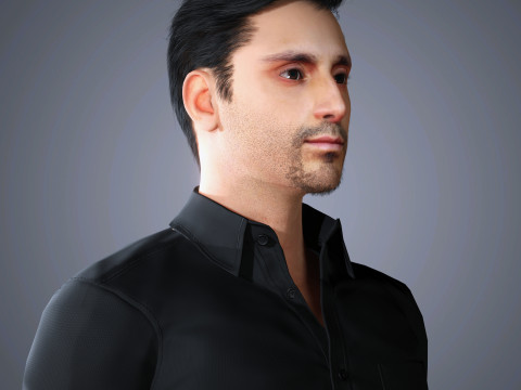 Riz Ahmed Character 3Dモデル