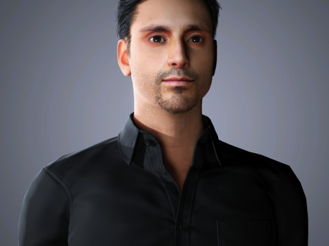 Riz Ahmed Character 3Dモデル