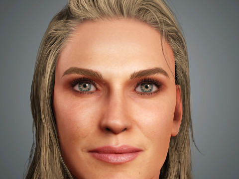 Molly Sims Character Modelo 3D