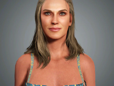 Molly Sims Character 3D Model