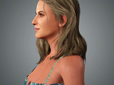 Molly Sims Character 3D Model