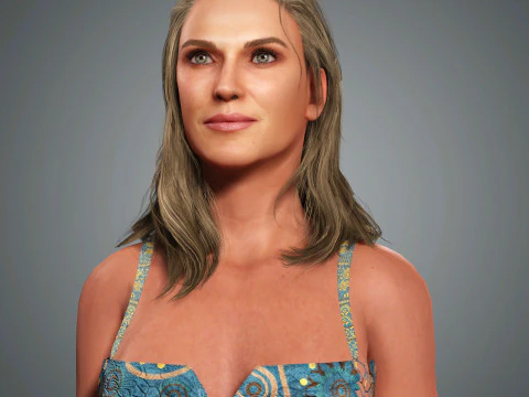 Molly Sims Character 3D Model