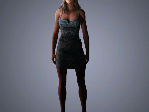 Molly Sims Character 3D Model